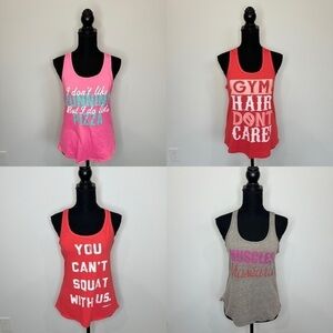 Mean Girls Women's Gym Tank Tops 4-Pieces (Small)